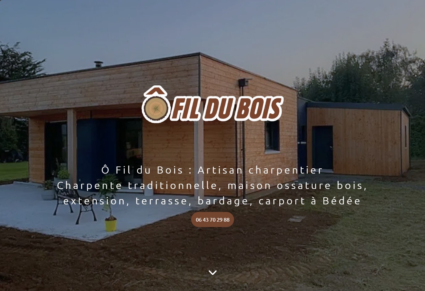 Maison en ossature bois réalisée par Ô Fil du Bois