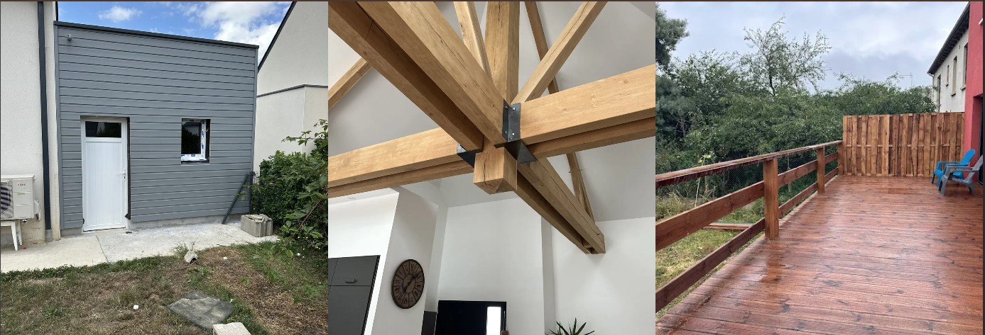 Réalisations Ô Fil du Bois — bardage, charpente et terrasse bois